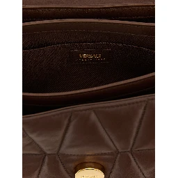 Brown Lamb Leather Shoulder Bag