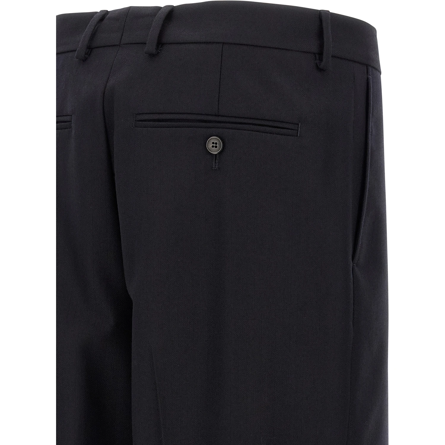 Blue Wool Dress Pants