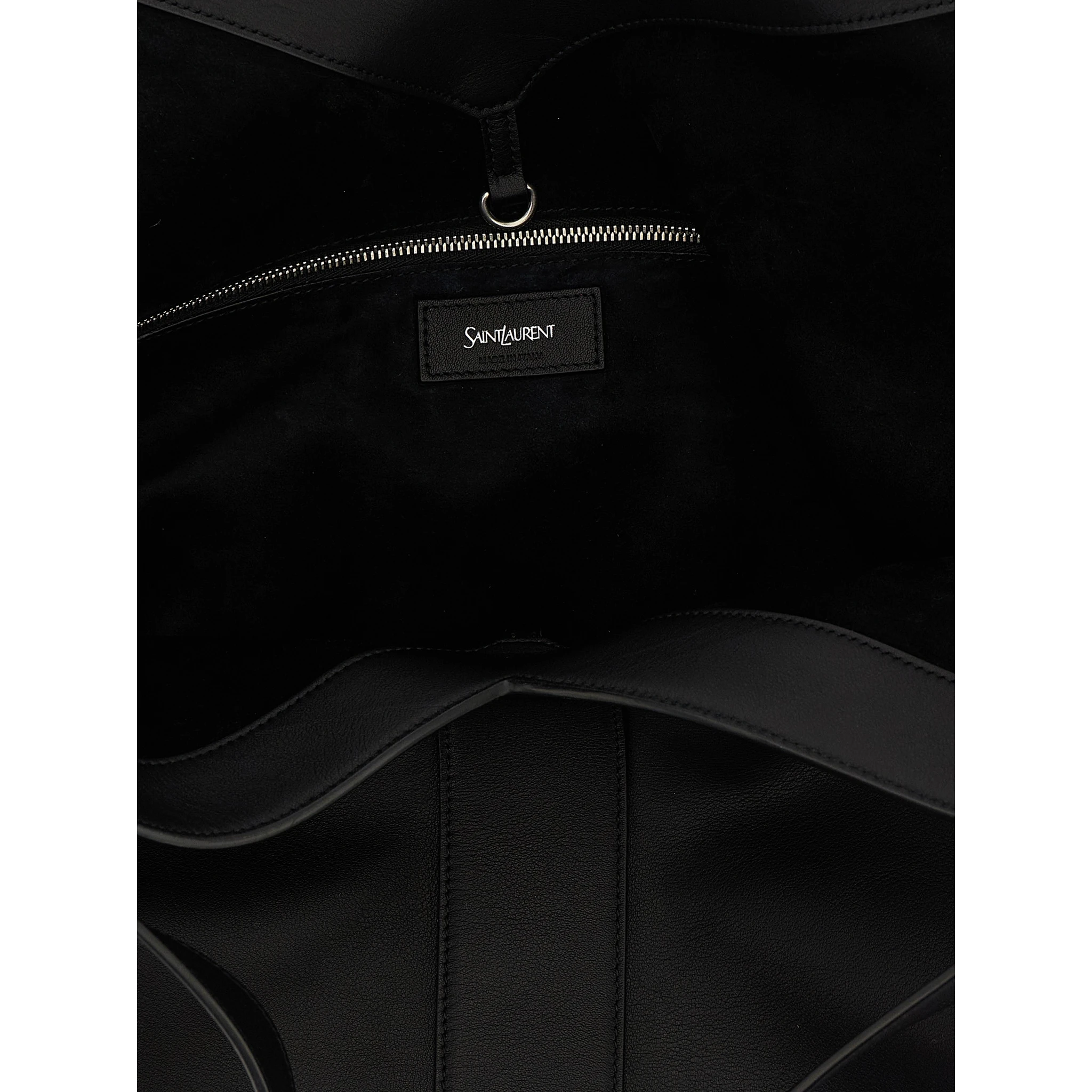 Black Calfskin Tote Bag