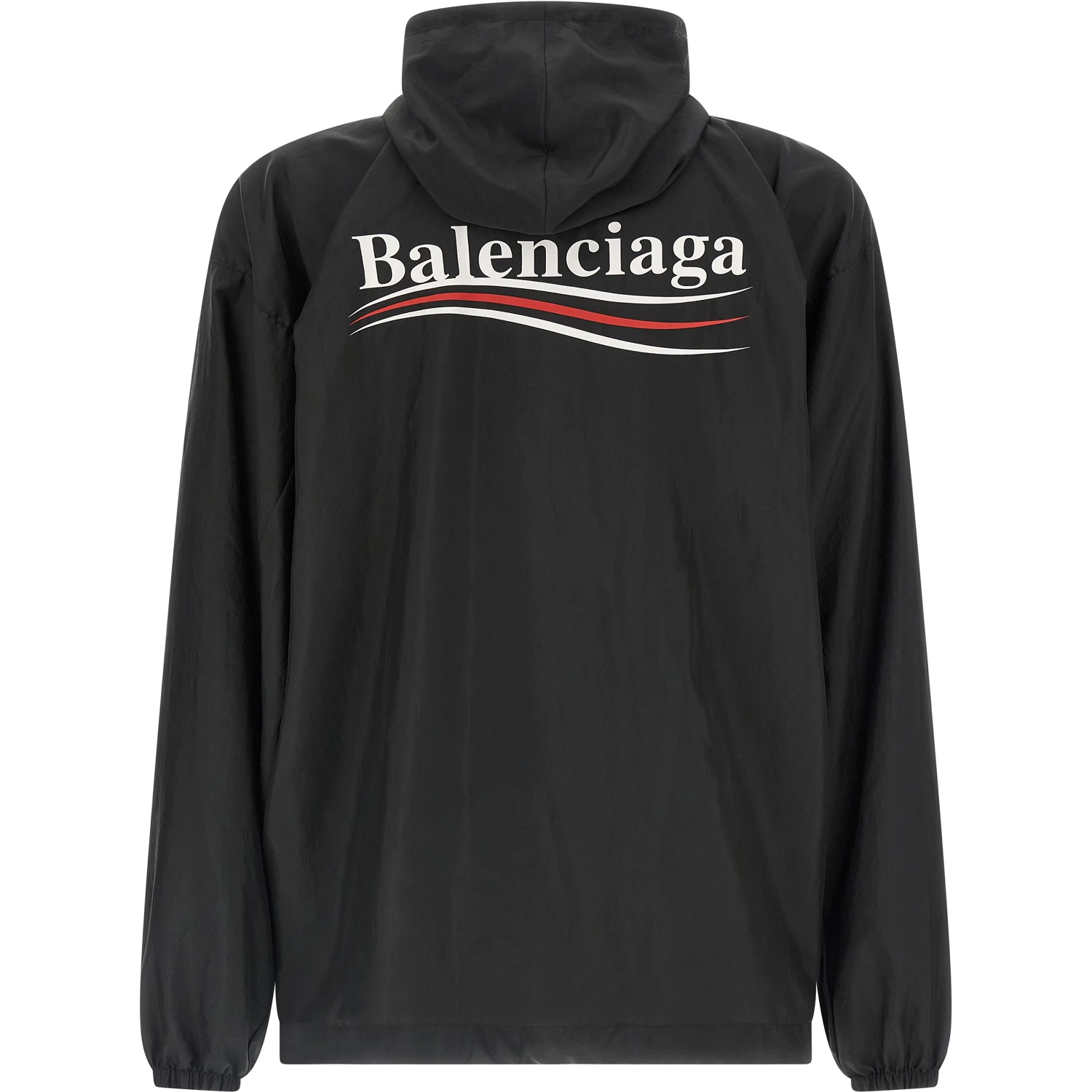 Black Polyester Shell Jacket
