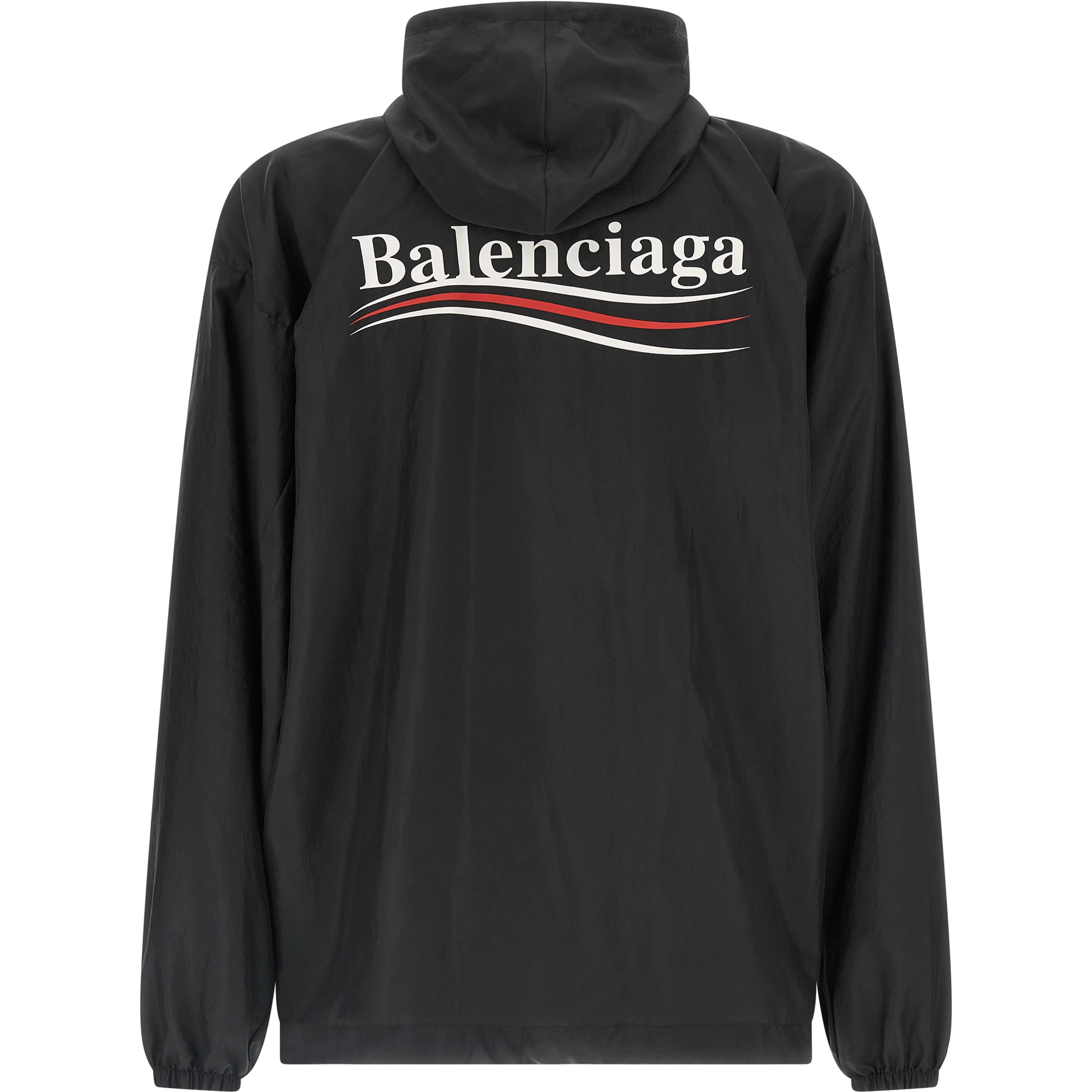 Black Polyester Shell Jacket