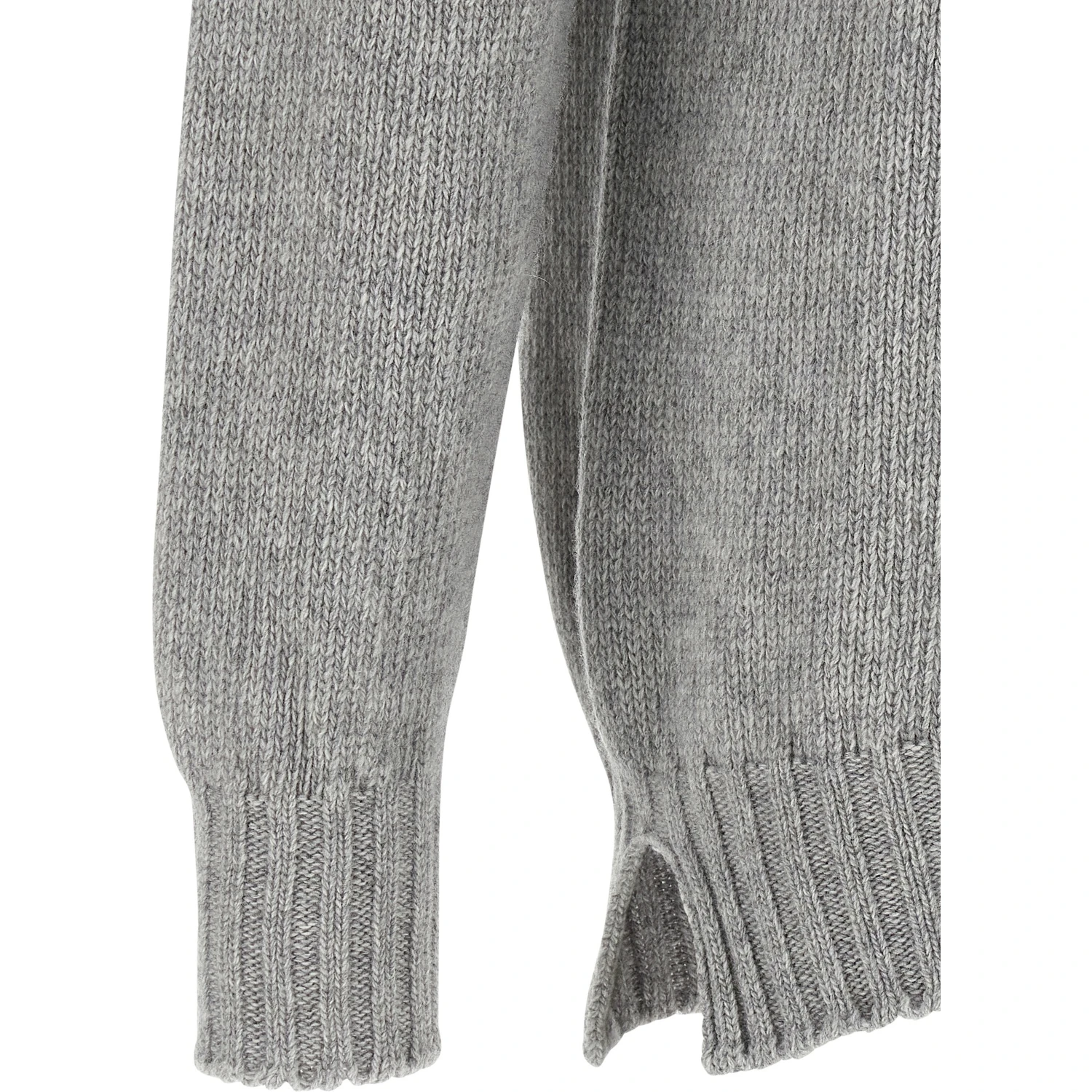 Gray Virgin Wool Cardigan