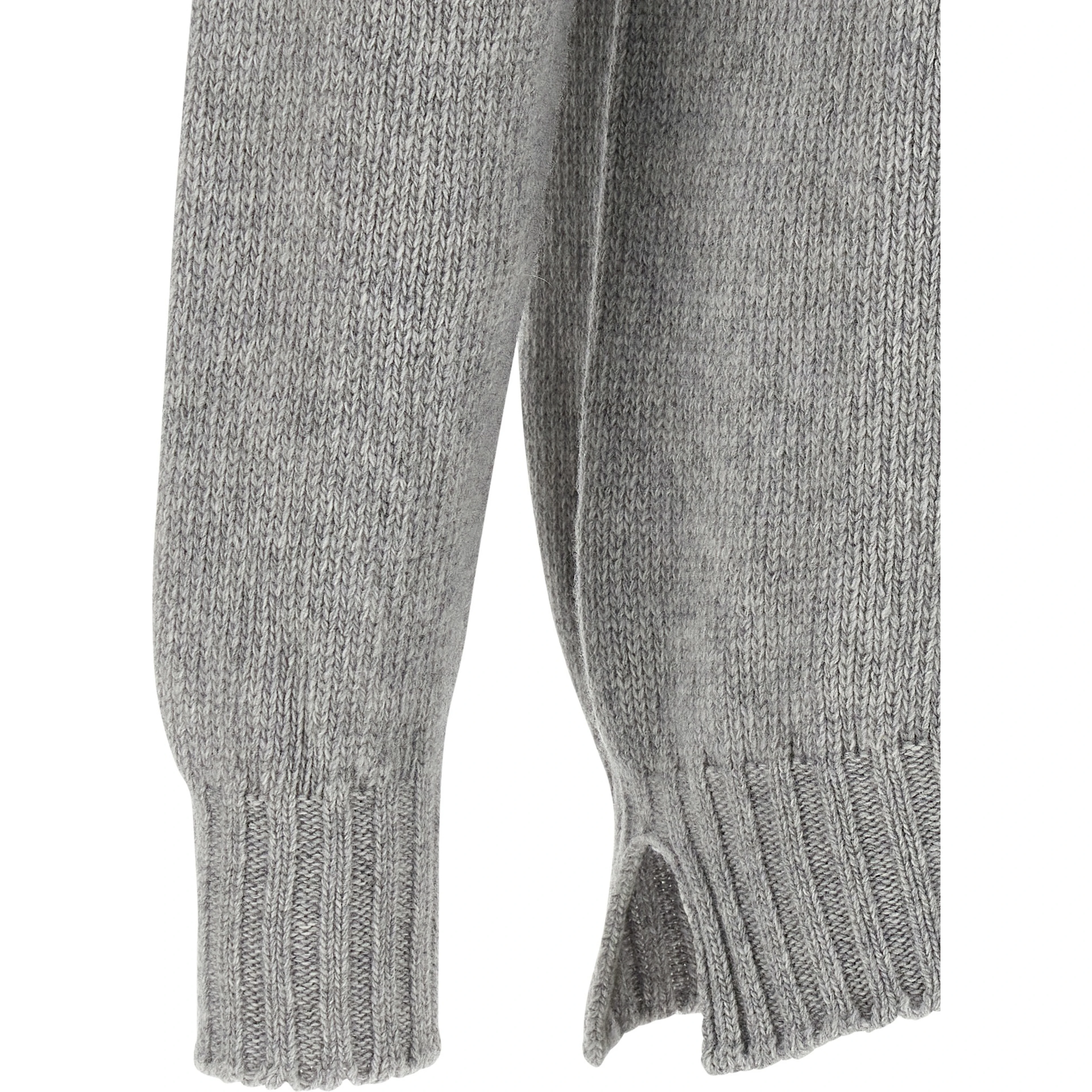 Gray Virgin Wool Cardigan