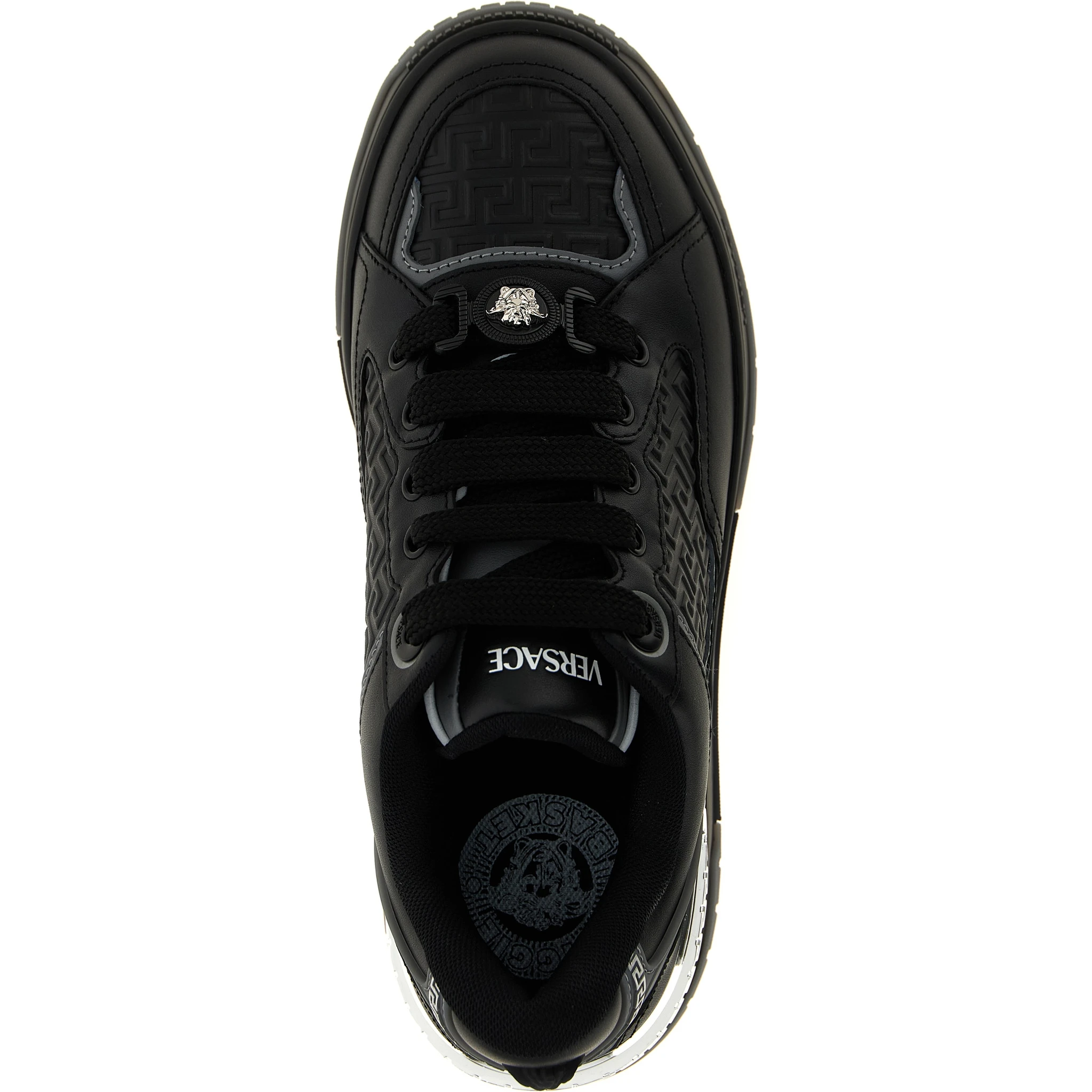 Black Calfskin Athletic Sneakers