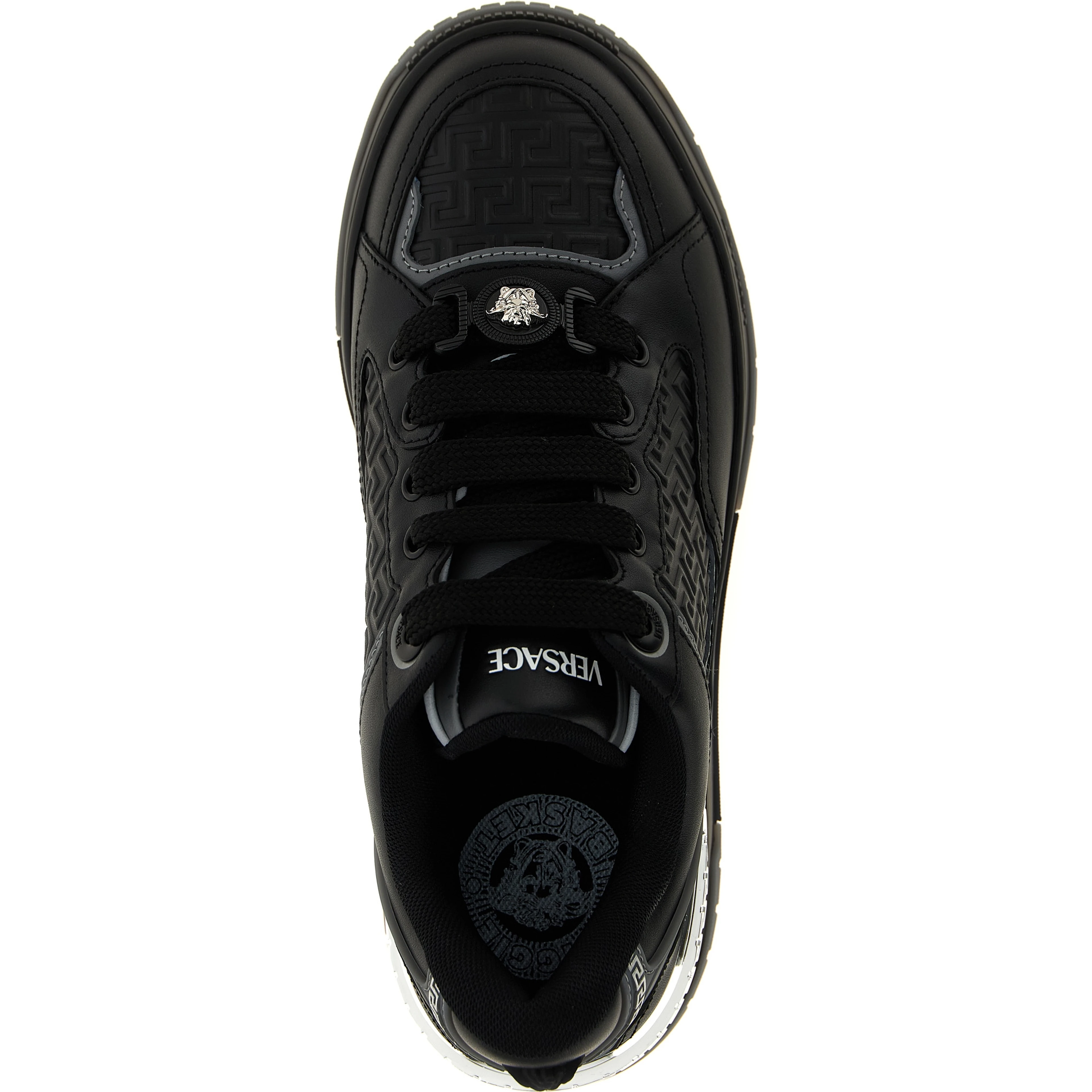Black Calfskin Athletic Sneakers