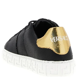 Black Nylon Low Top Sneakers