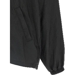 Black Polyester Shell Jacket