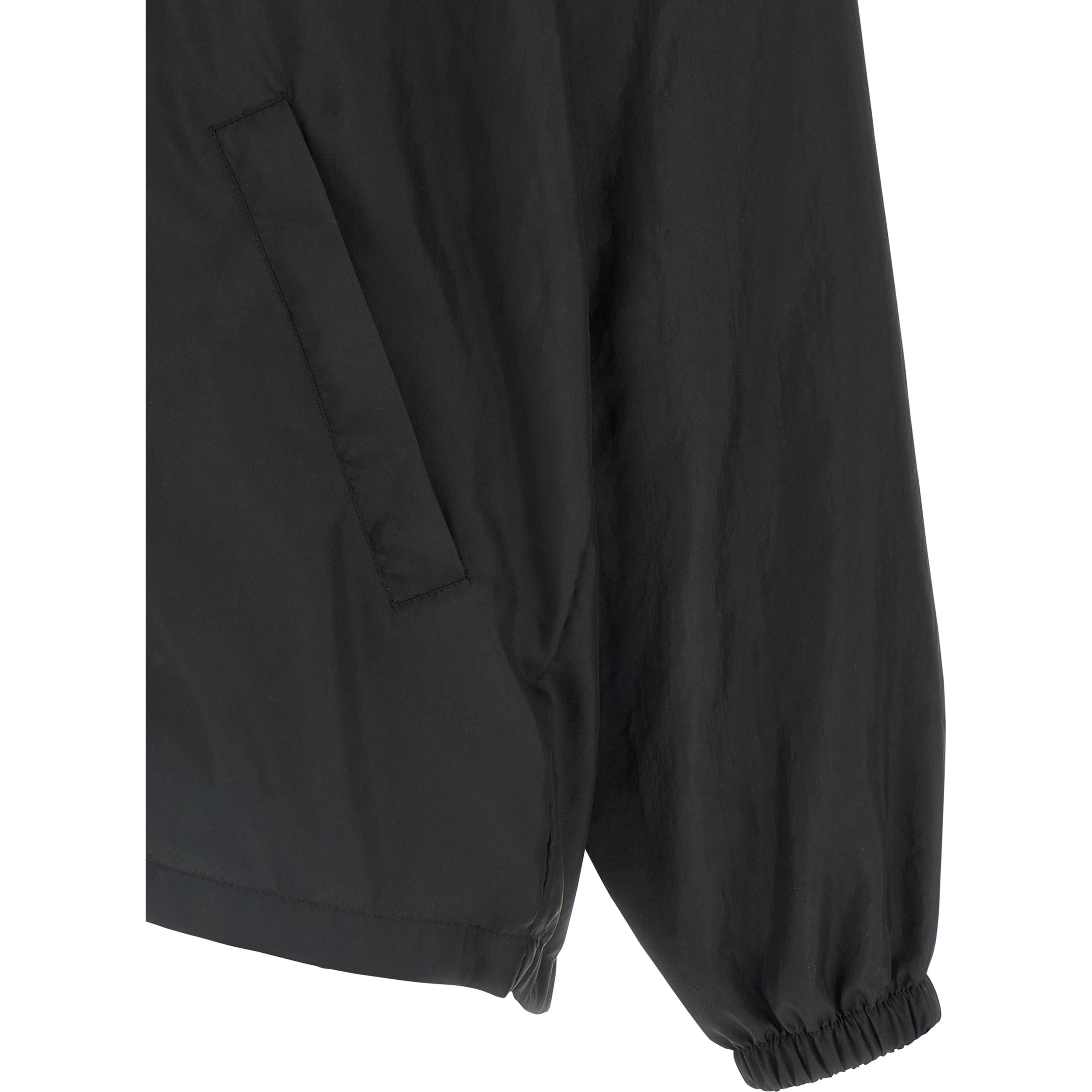 Black Polyester Shell Jacket