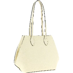 White Calfskin Tote Bag