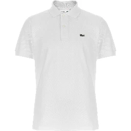 White Cotton Polo Shirt