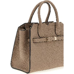 Beige Calfskin Handbag