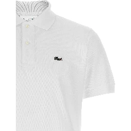 White Cotton Polo Shirt