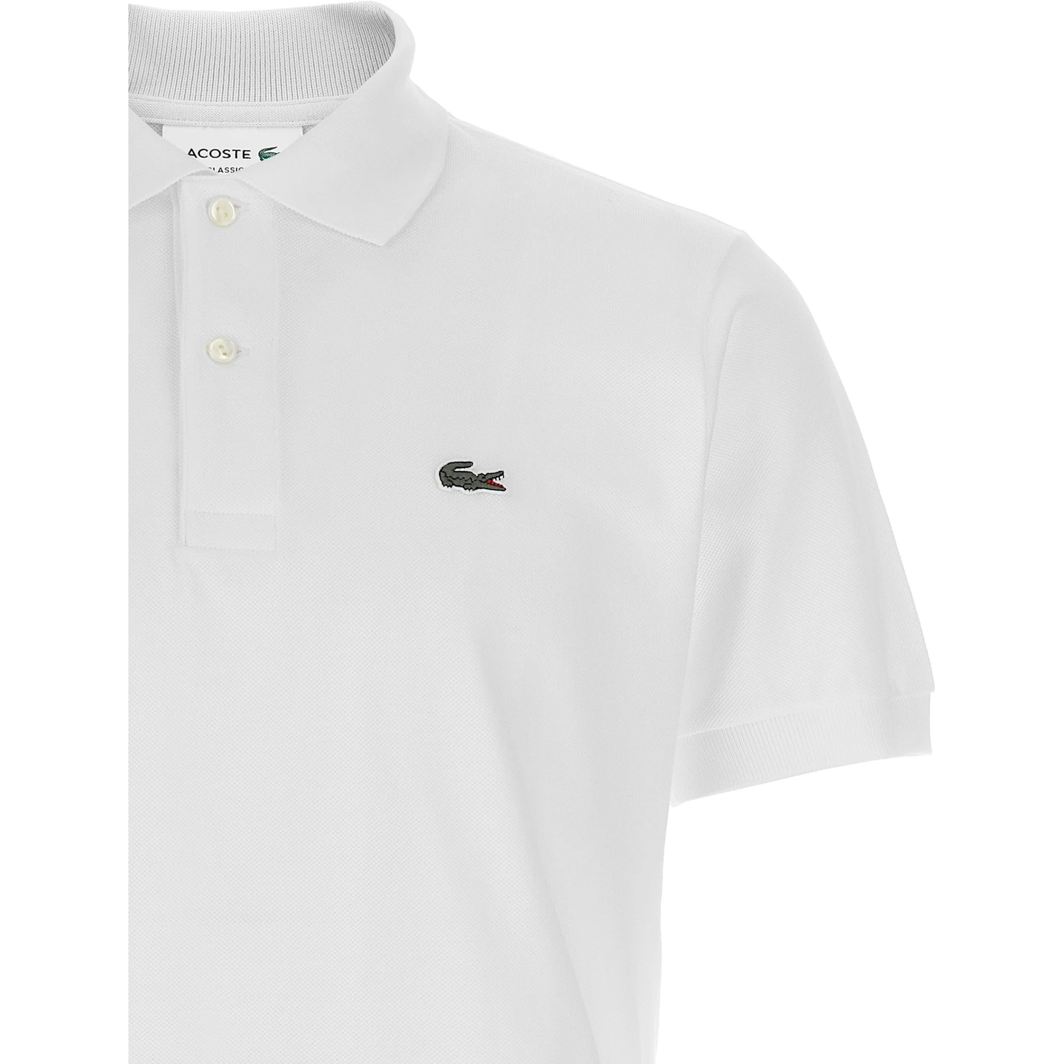 White Cotton Polo Shirt
