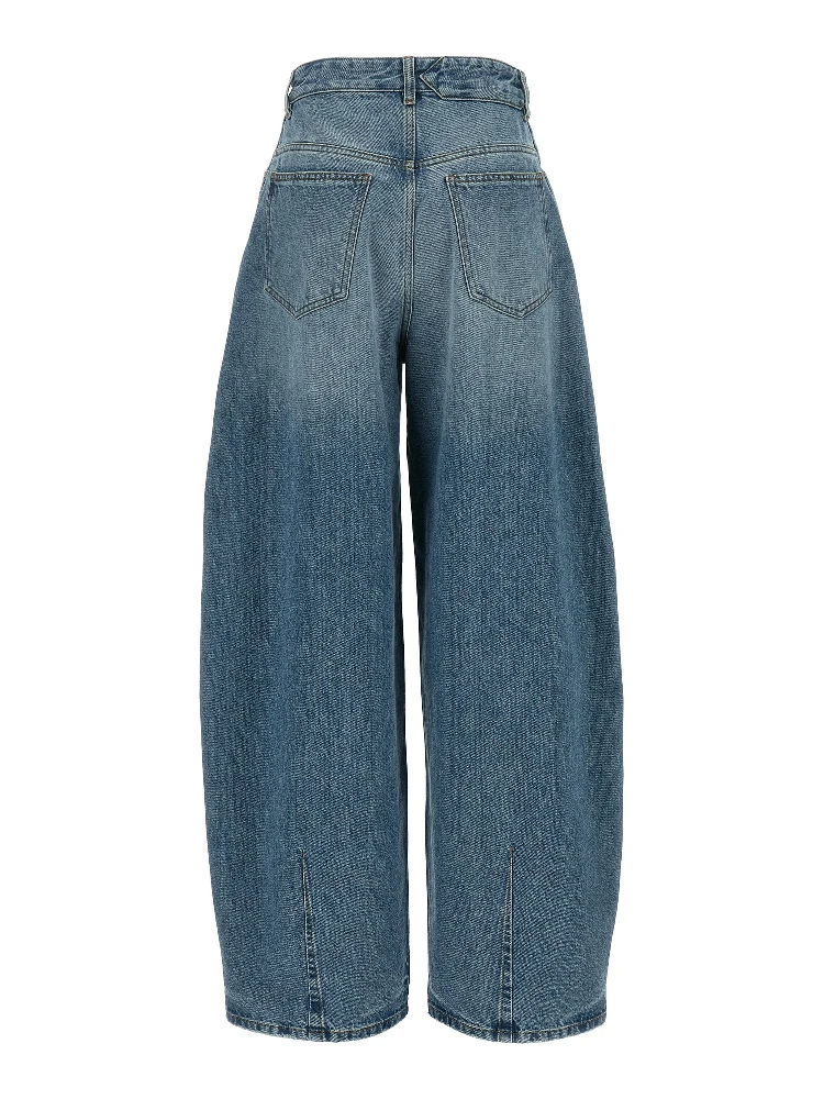 Blue Cotton High-Waisted Jean alternative