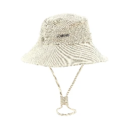 Beige Polyester Bucket Hat