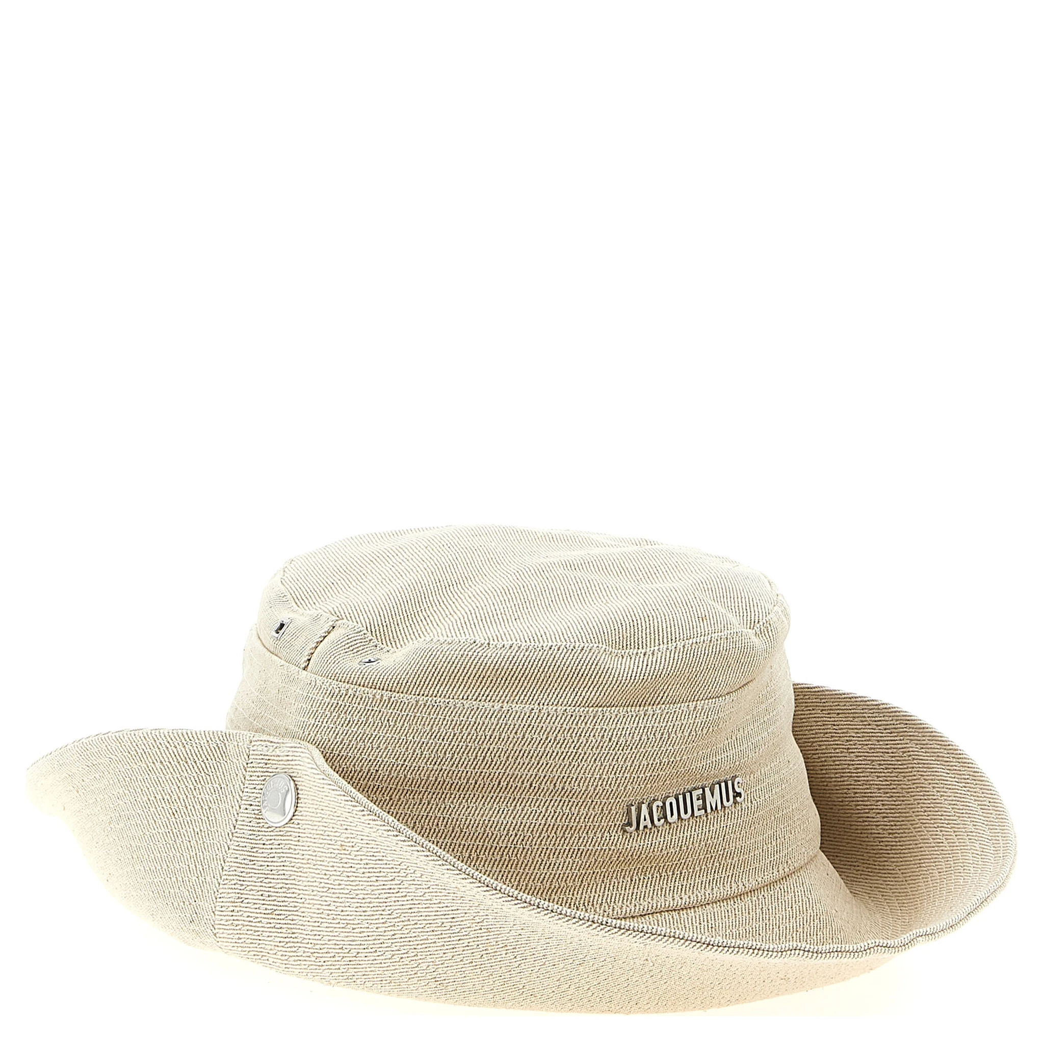 Beige Polyester Bucket Hat