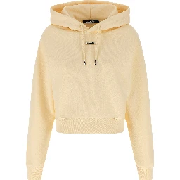 Beige Cotton Hoodie