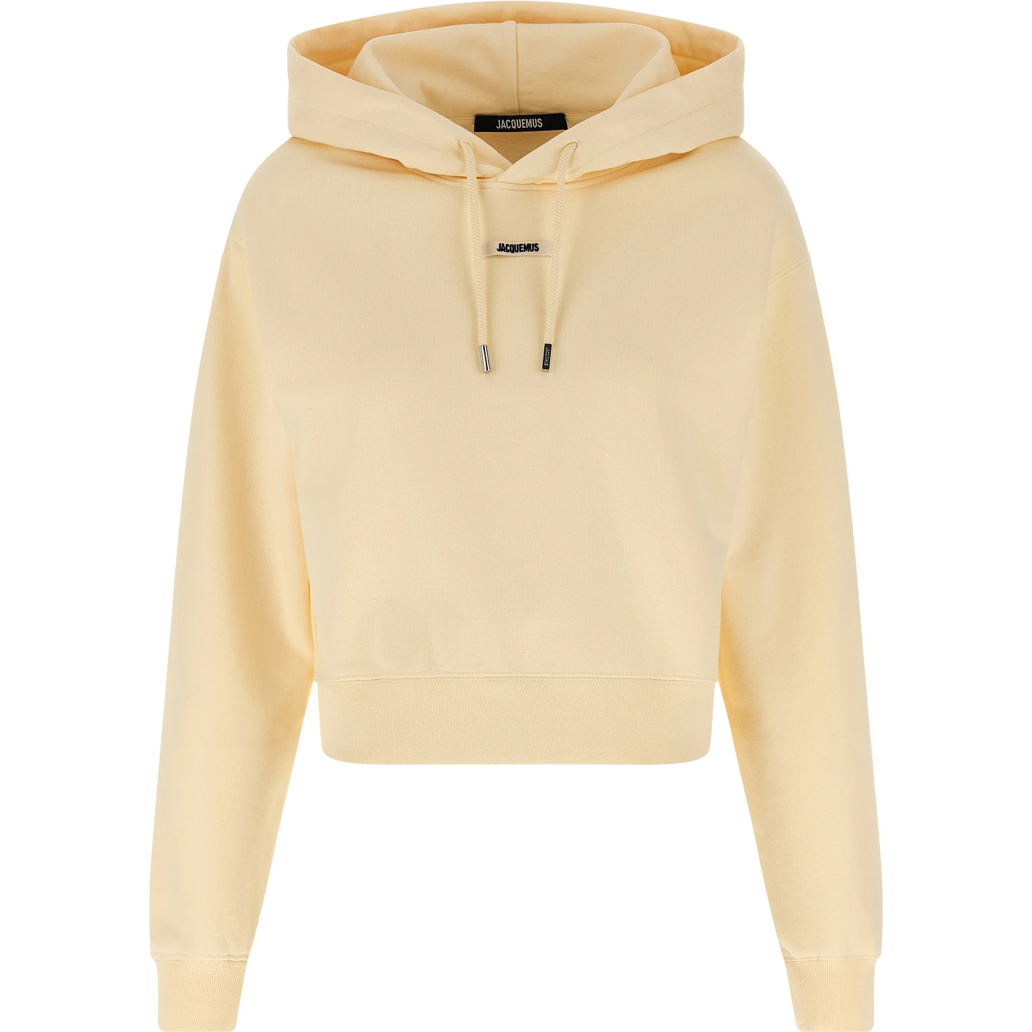 Beige Cotton Hoodie