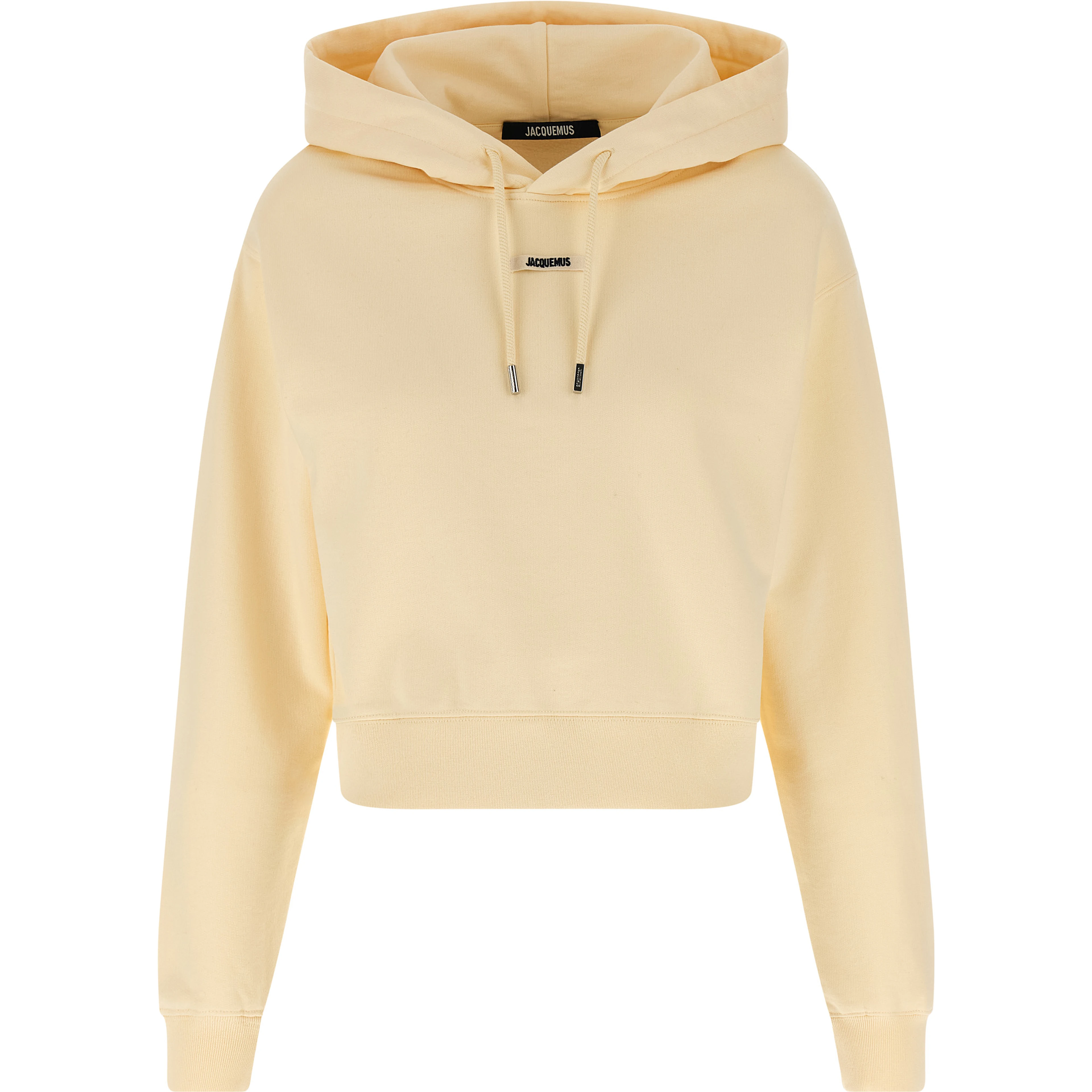 Beige Cotton Hoodie