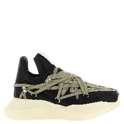 Black Calfskin Athletic Sneakers