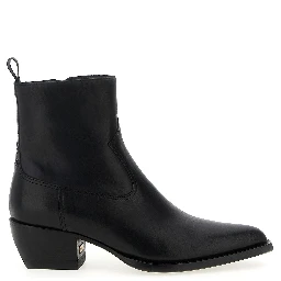 Black Cowhide Chelsea Boots