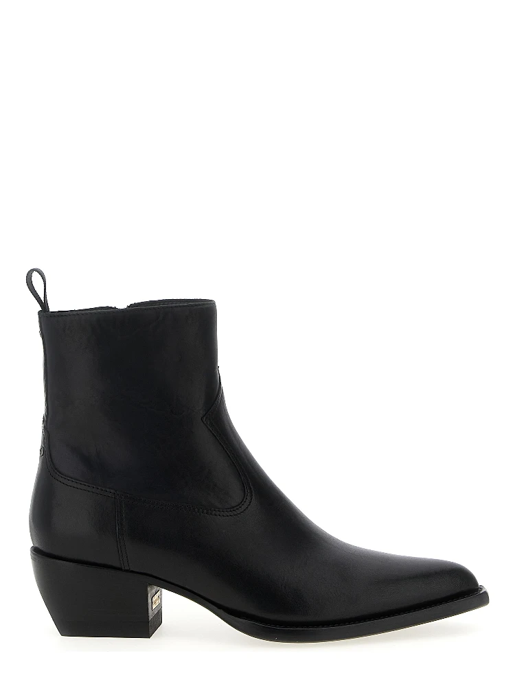 Black Cowhide Chelsea Boots