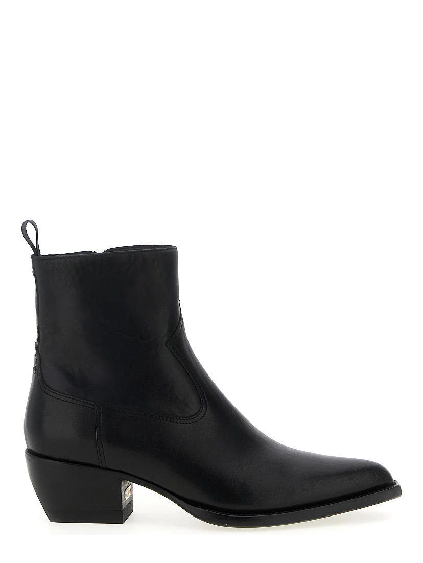 Black Cowhide Chelsea Boots
