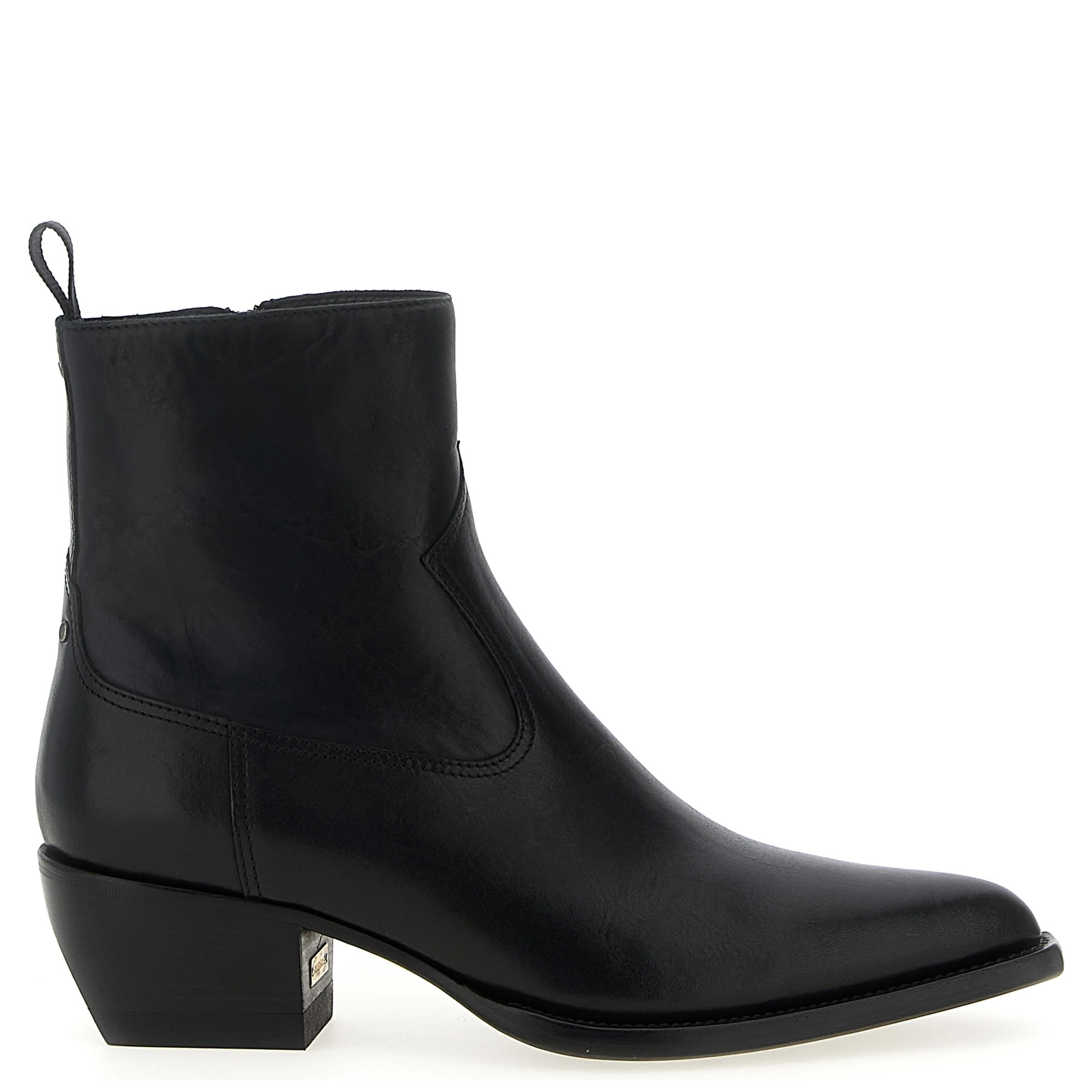 Black Cowhide Chelsea Boots