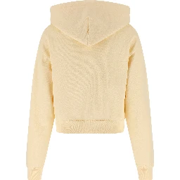 Beige Cotton Hoodie