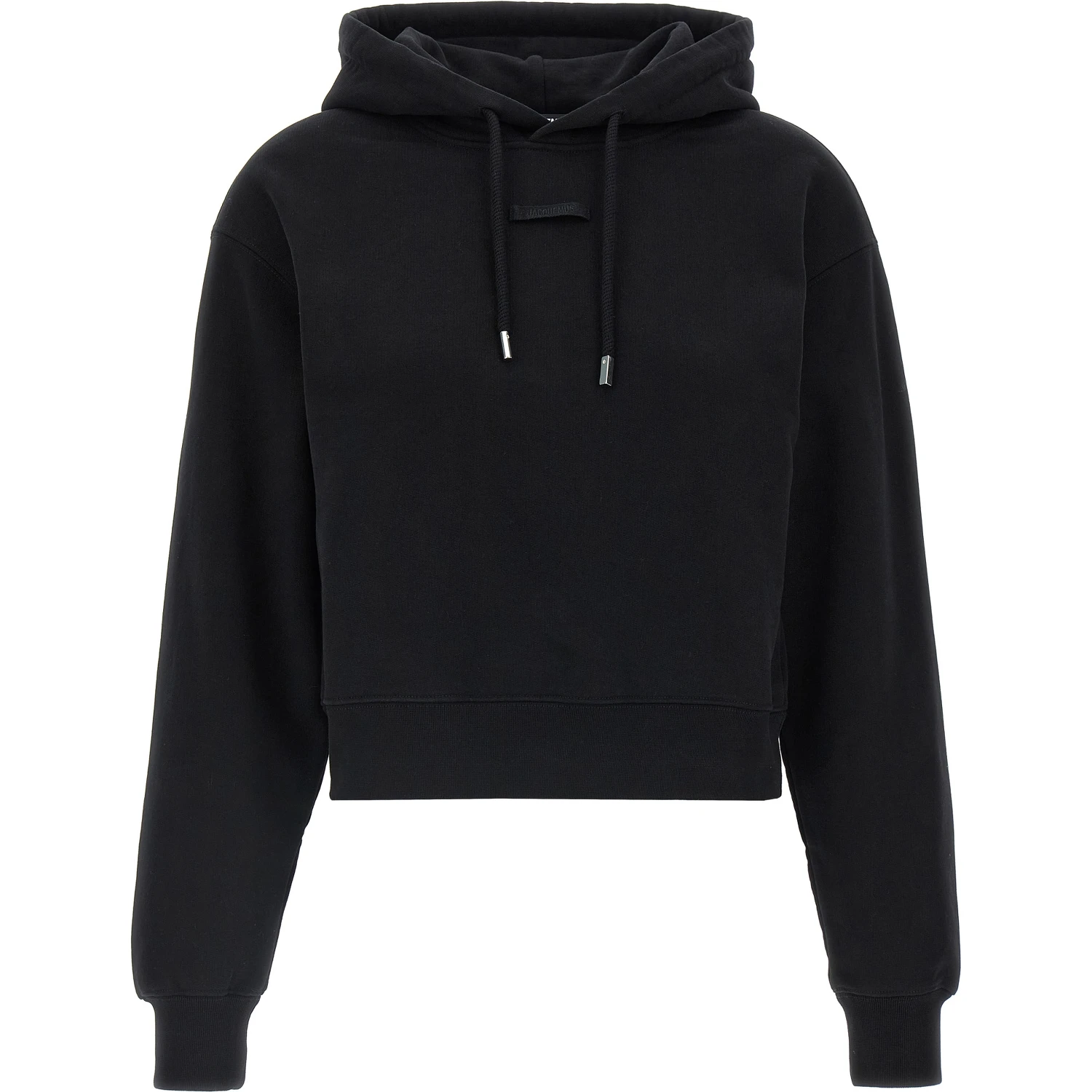 Black Cotton Hoodie