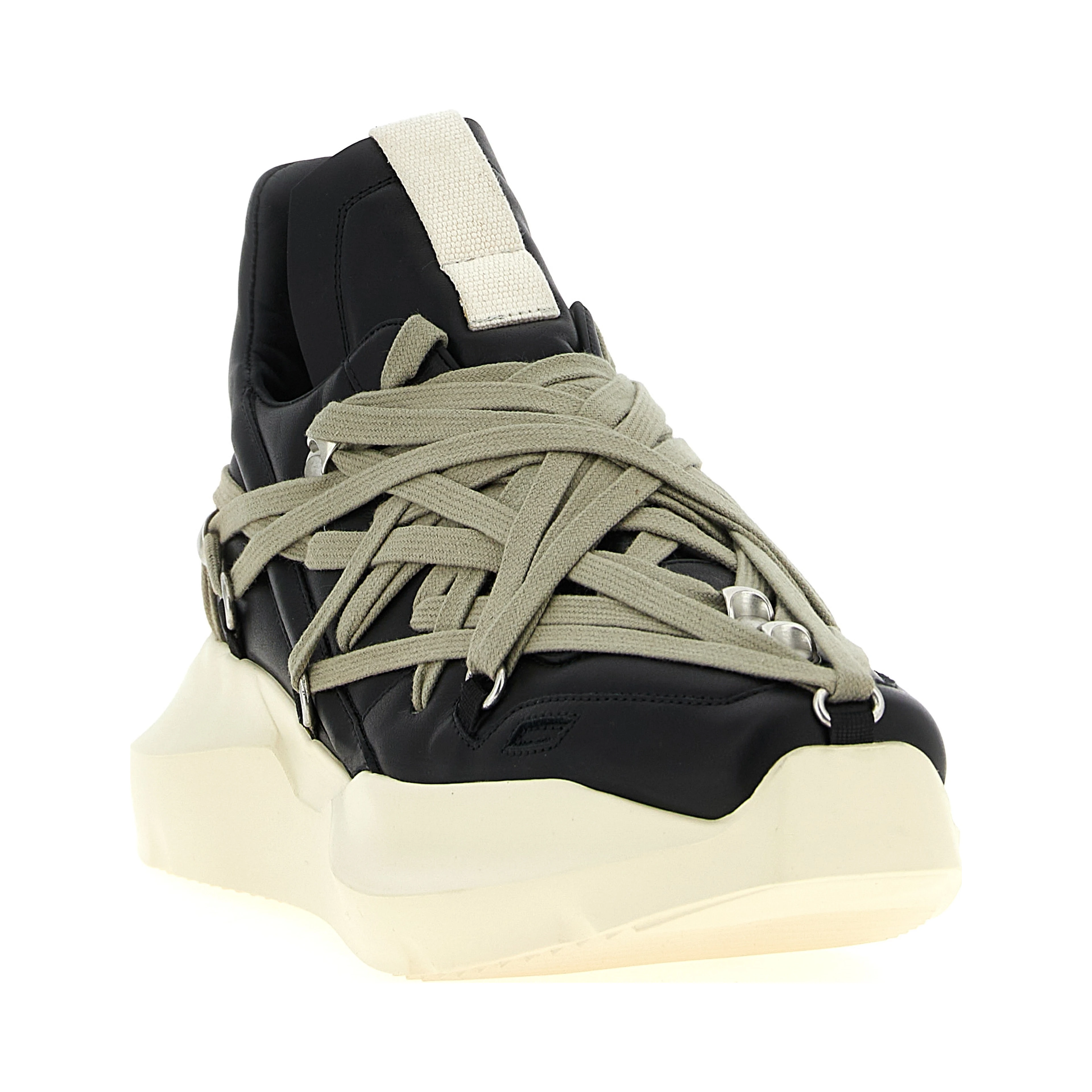 Black Calfskin Athletic Sneakers