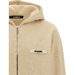 Beige Cotton Sweatshirt