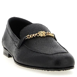 Black Calfskin Slip-On Loafers