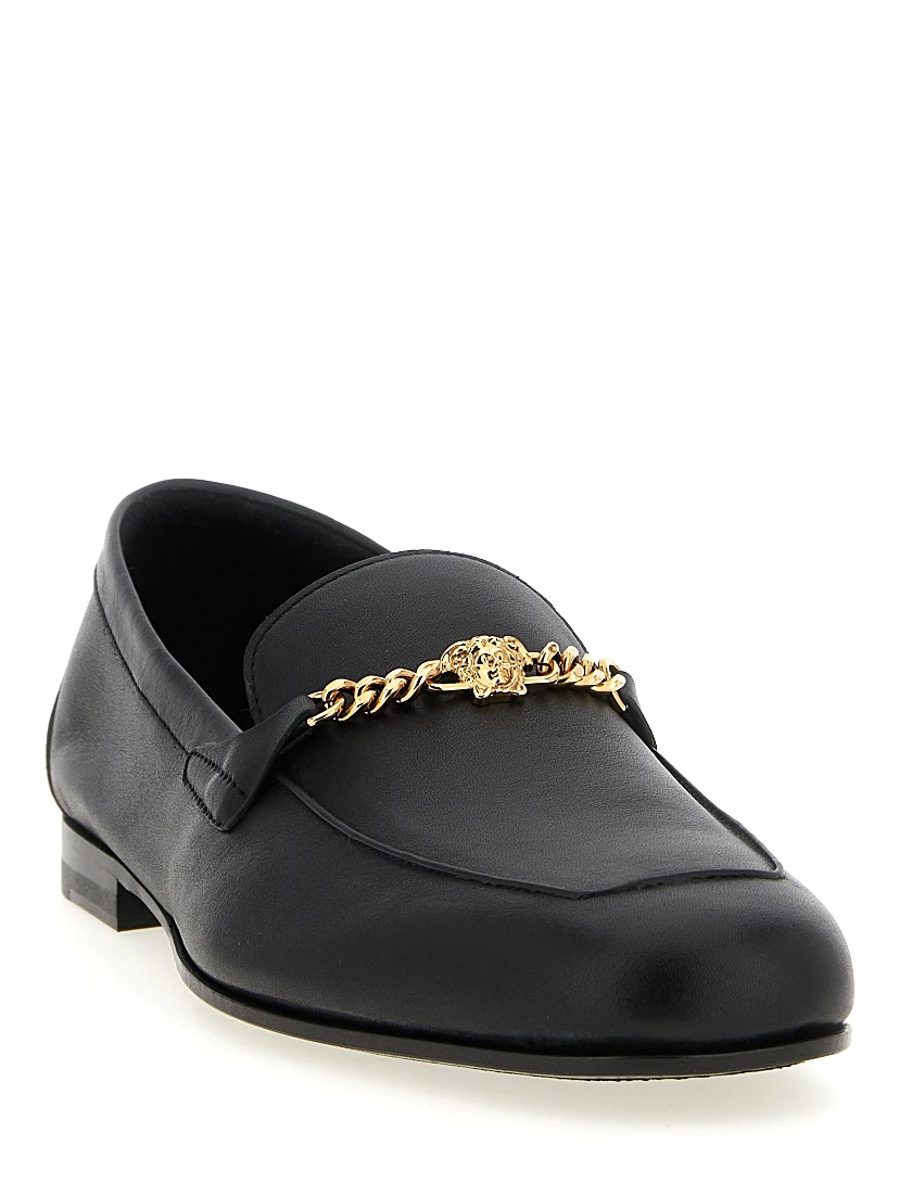 Black Calfskin Slip-On Loafers