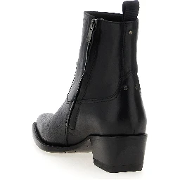 Black Cowhide Chelsea Boots
