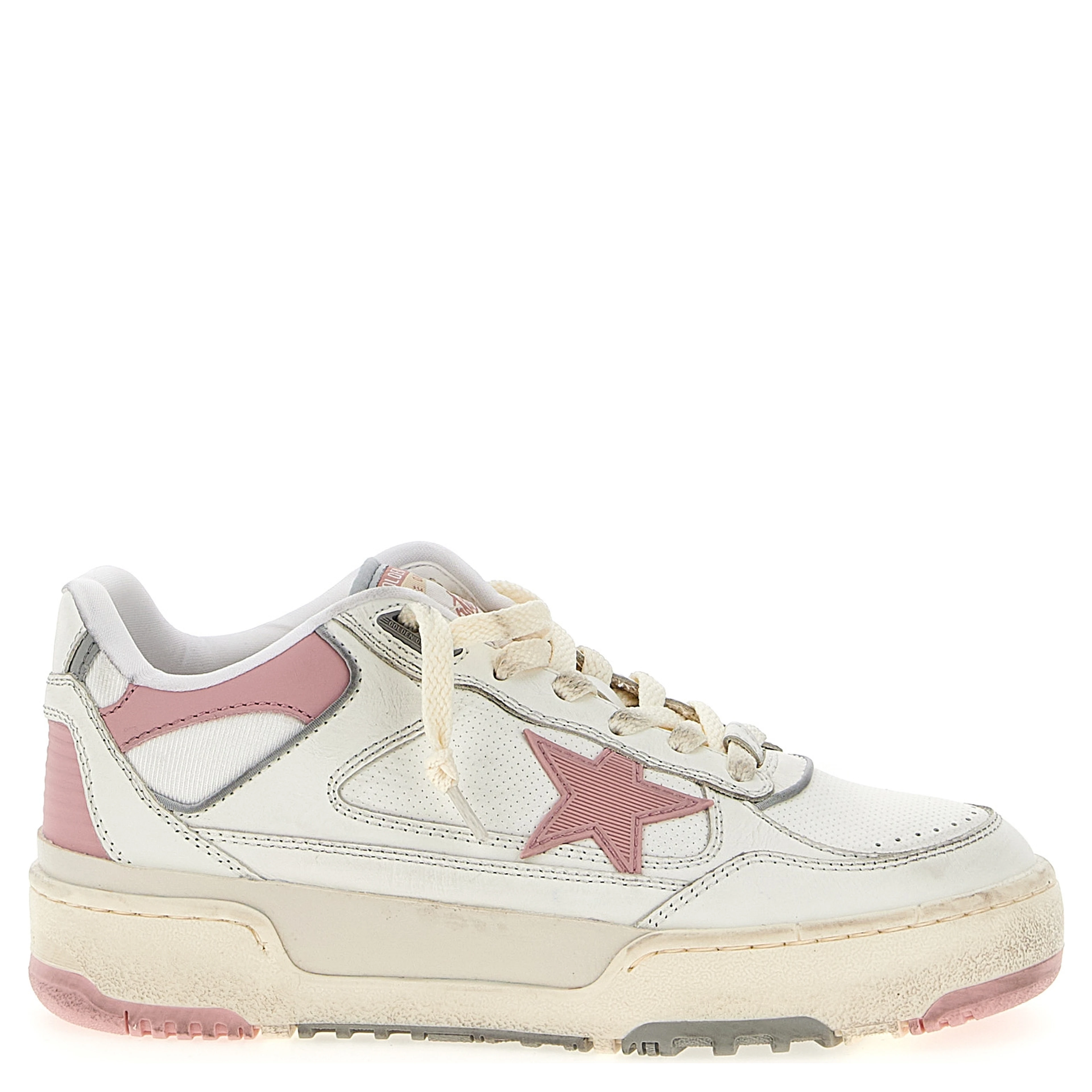Multicolor Leather Athletic Sneakers