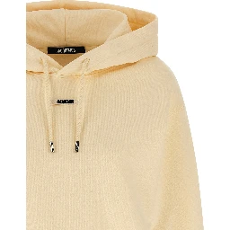 Beige Cotton Hoodie