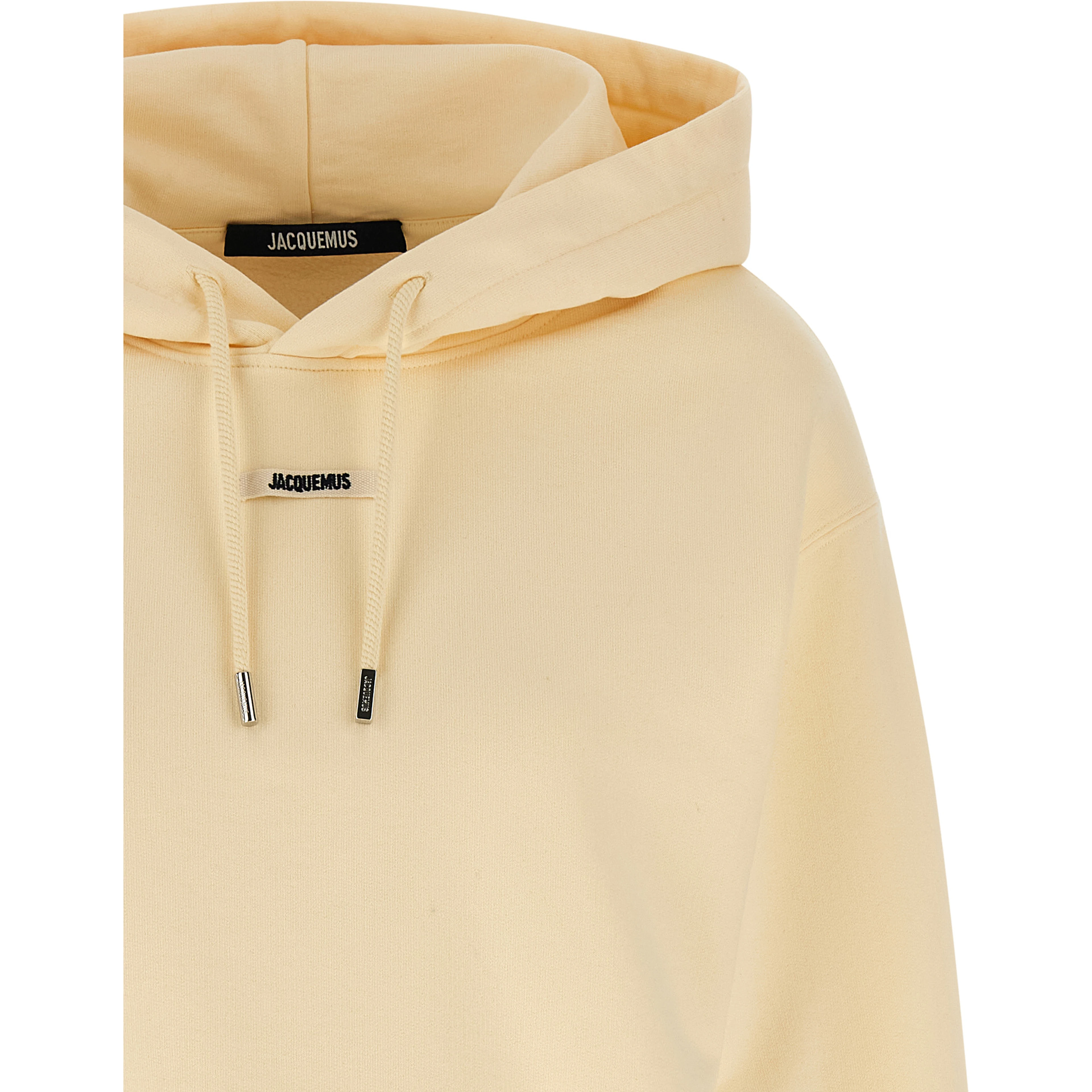 Beige Cotton Hoodie