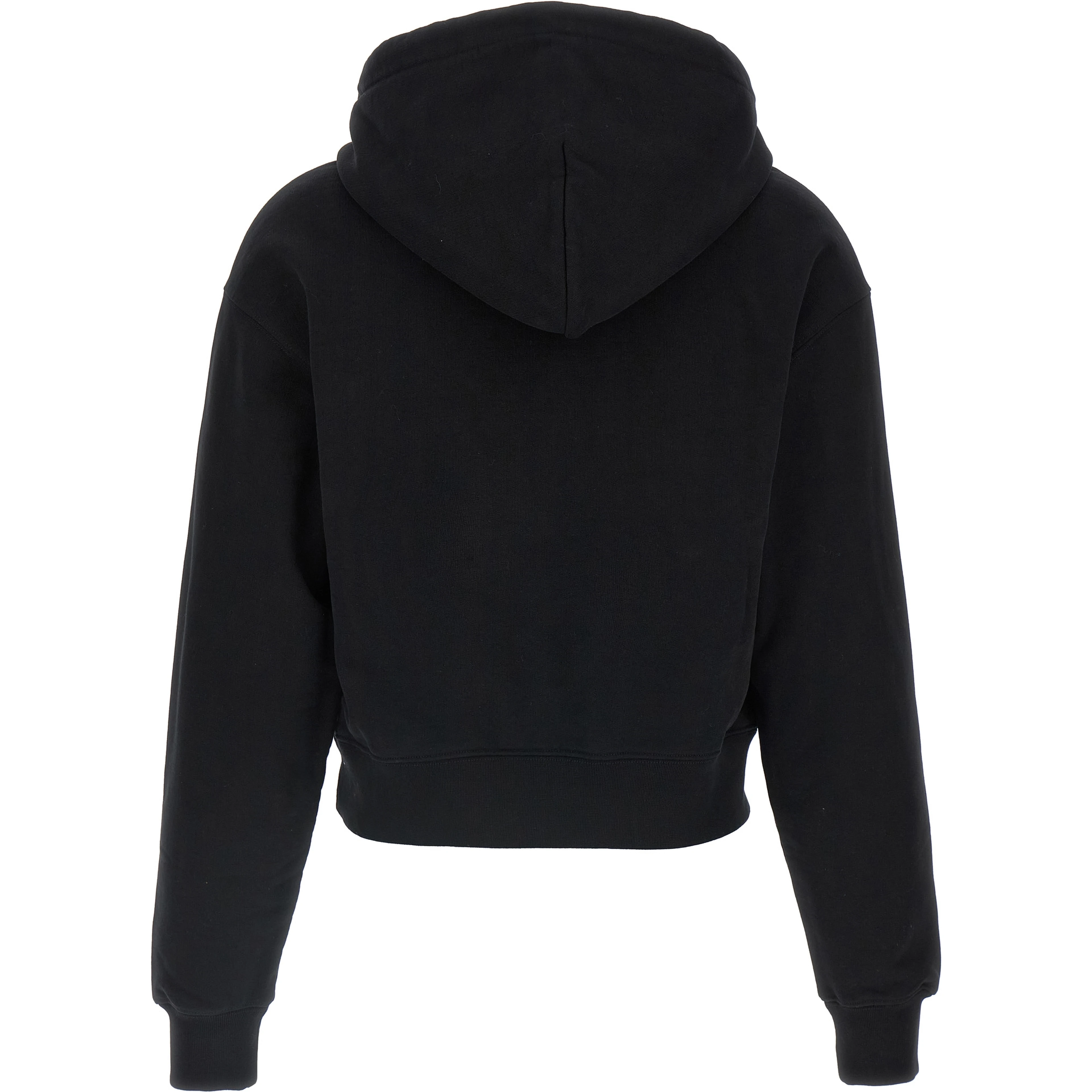 Black Cotton Hoodie