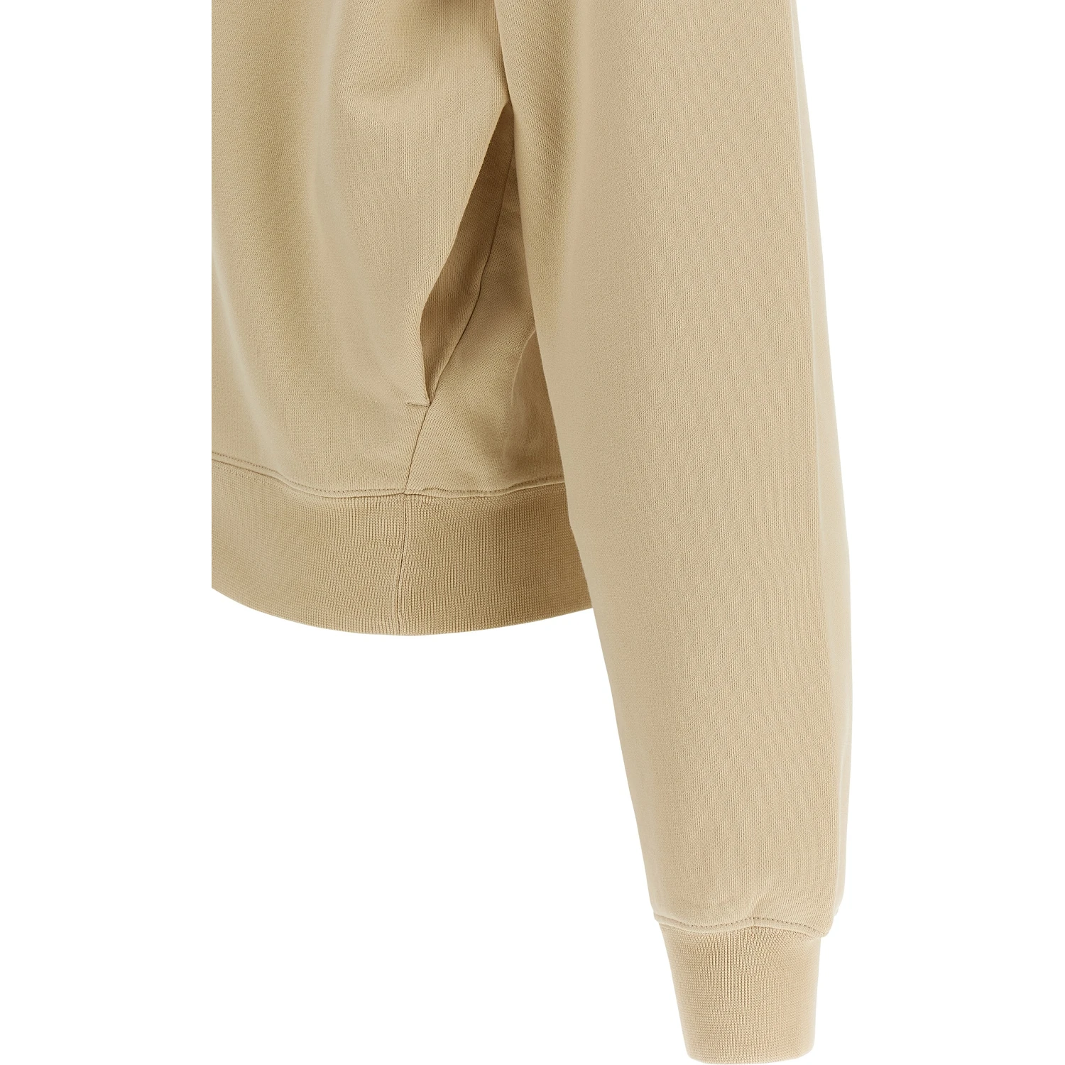 Beige Cotton Sweatshirt