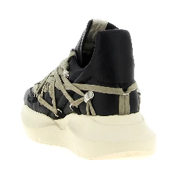 Black Calfskin Athletic Sneakers