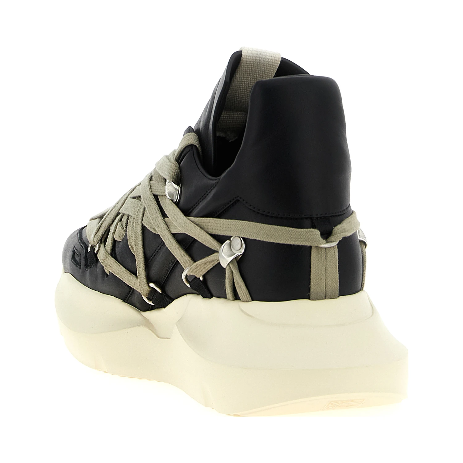 Black Calfskin Athletic Sneakers