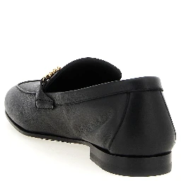 Black Calfskin Slip-On Loafers