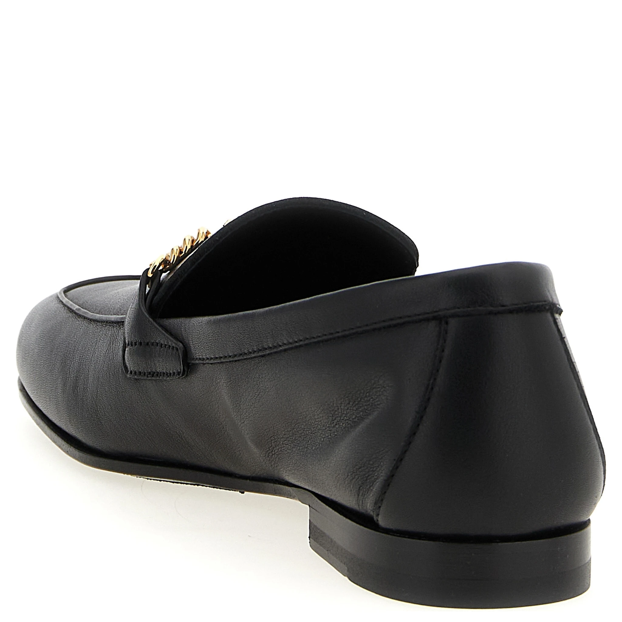Black Calfskin Slip-On Loafers