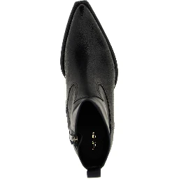 Black Cowhide Chelsea Boots