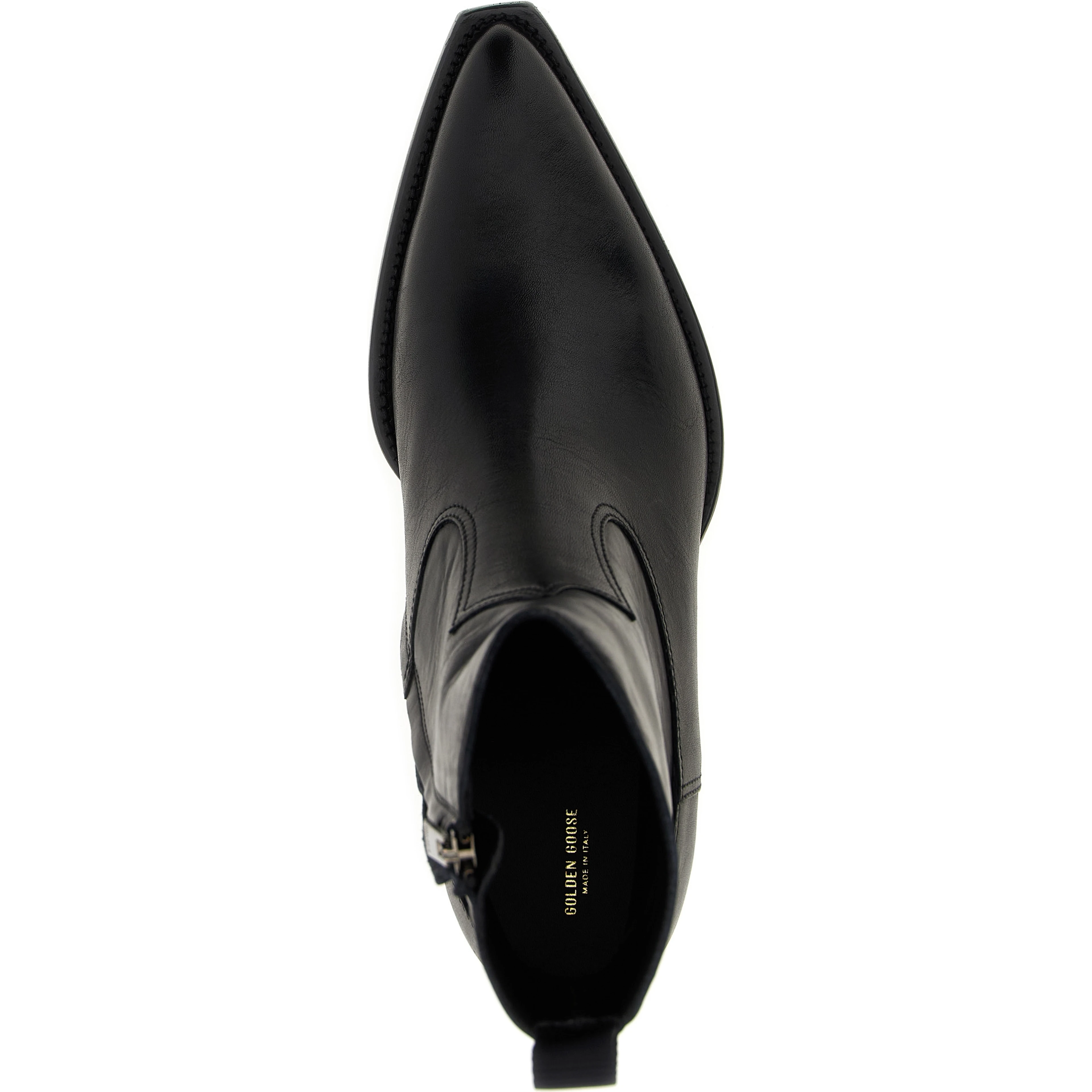 Black Cowhide Chelsea Boots