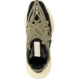 Black Calfskin Athletic Sneakers