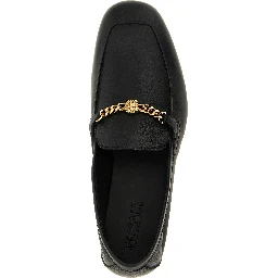 Black Calfskin Slip-On Loafers