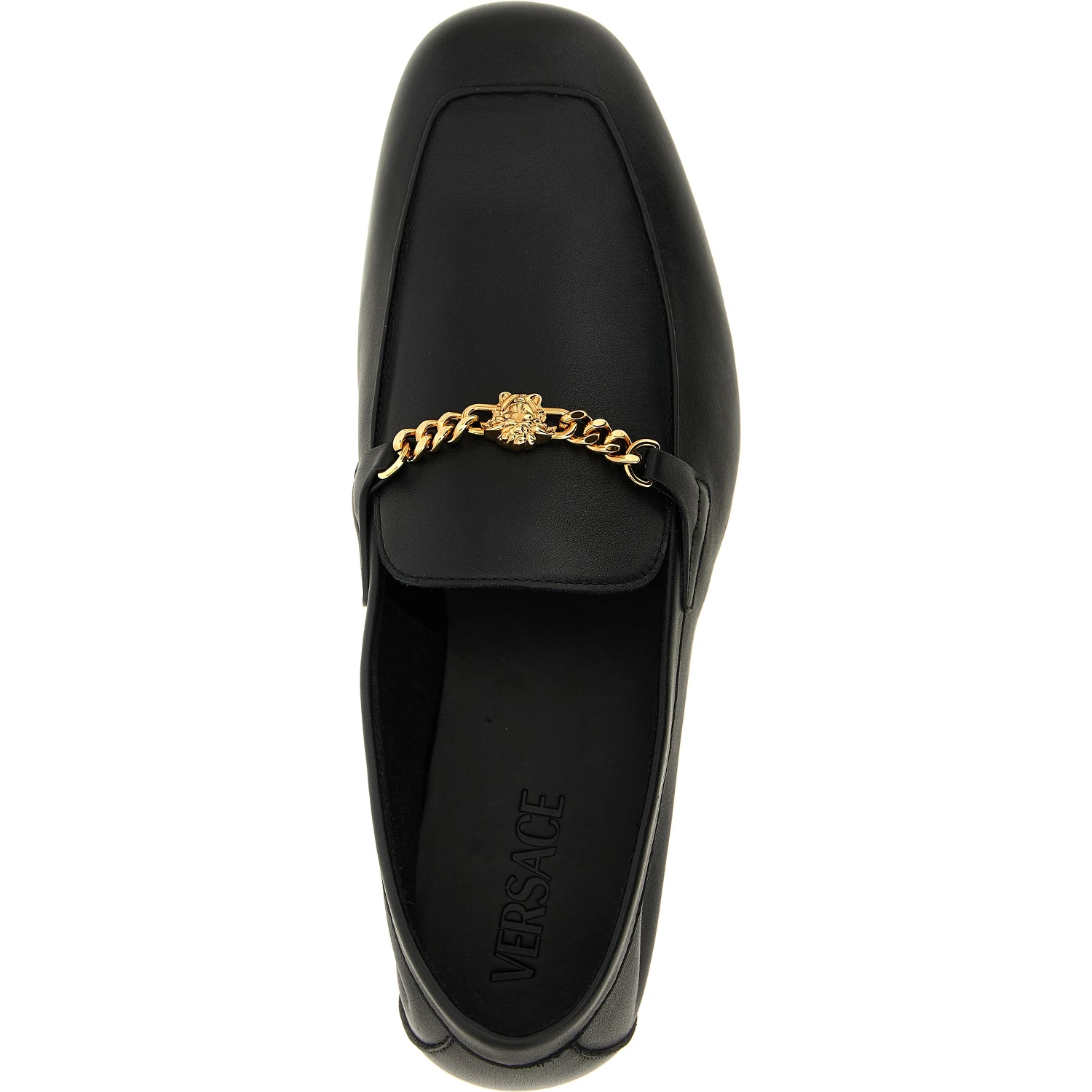 Black Calfskin Slip-On Loafers