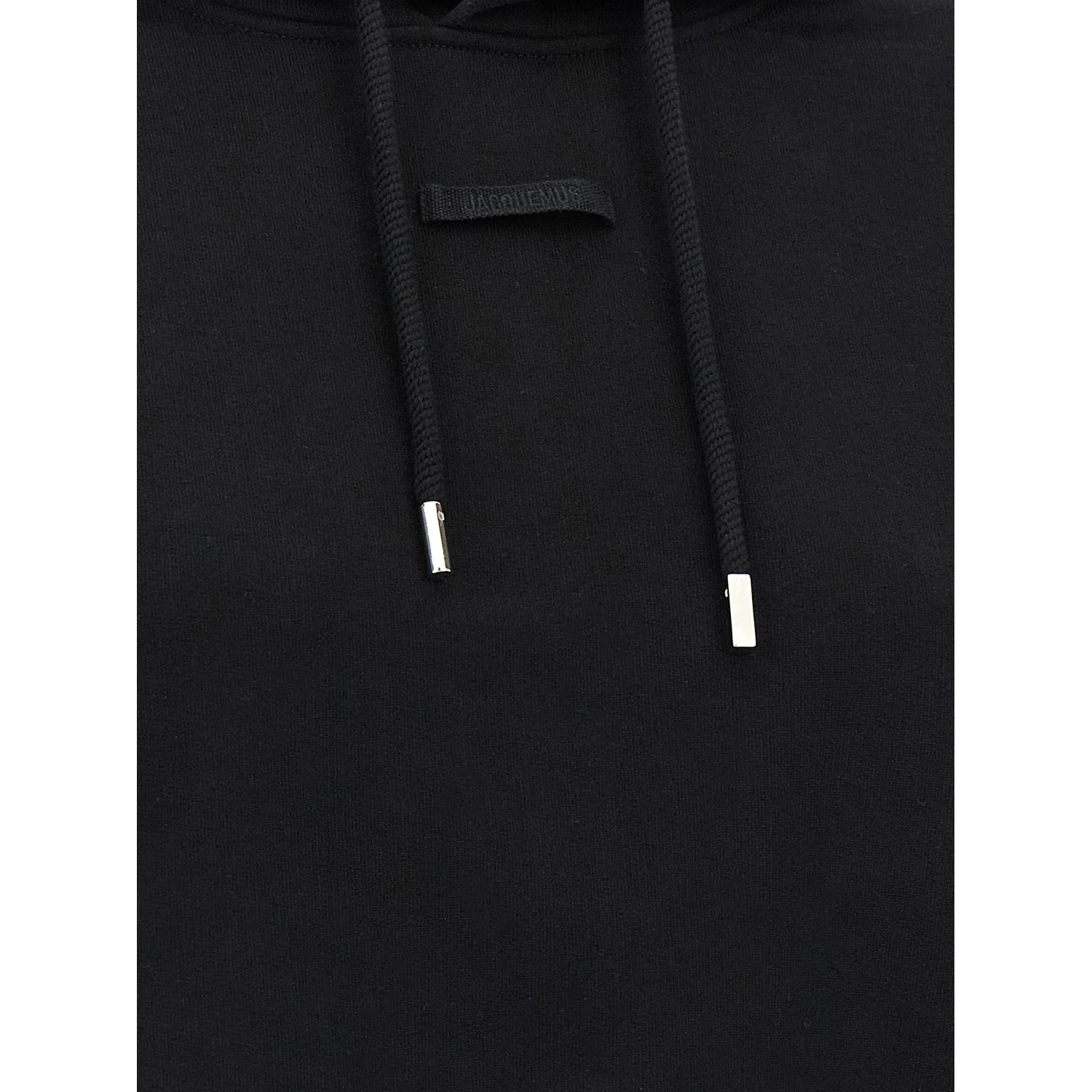 Black Cotton Hoodie